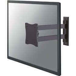Neomounts FPMA-W820Black Monitor de movimiento completo/Muro de montaje de TV, 10-27 pulgadas, máximo de 15 kg, negro