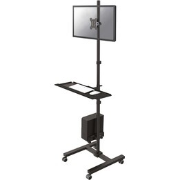 Neomounts FPMA-Mobile1700 Mobile Workstation, 10-32 pulgadas, máx. 8 kg, VESA 75x75-100x100, negro