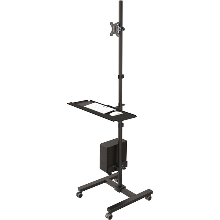Neomounts FPMA-Mobile1700 Mobile Workstation, 10-32 pulgadas, máx. 8 kg, VESA 75x75-100x100, negro