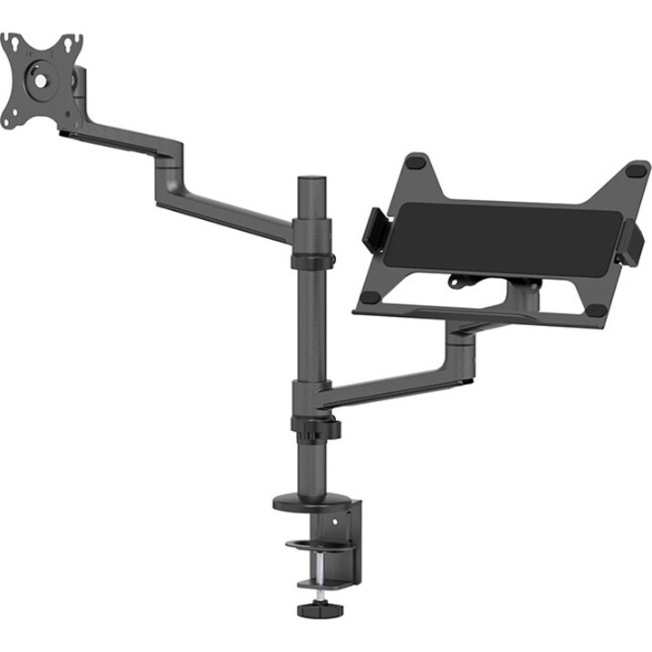 Neomounts NEXT Lite DS20-425BL2 Brazo para un monitor con soporte para portátil, 17-27 pulgadas, 0-8 kg, negro