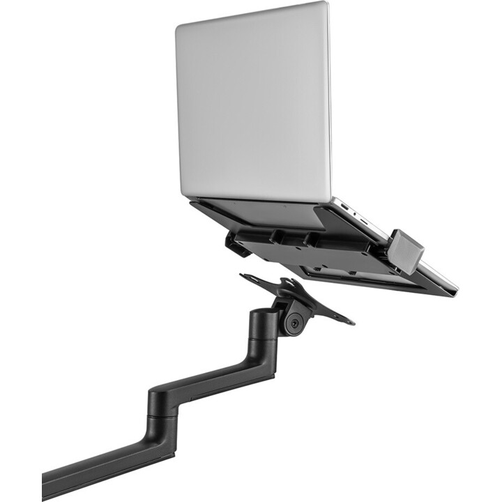 Neomounts NEXT Lite DS20-425BL2 Brazo para un monitor con soporte para portátil, 17-27 pulgadas, 0-8 kg, negro
