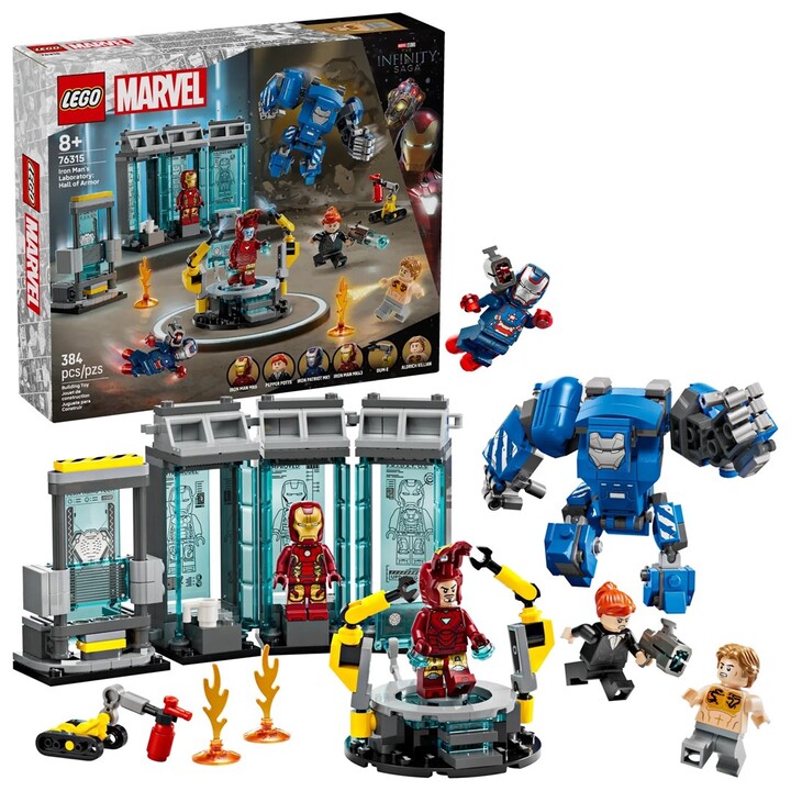 LEGO MARVEL 76315 Iron Man Lab: Hall of Armor