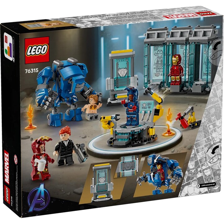 LEGO MARVEL 76315 Iron Man Lab: Hall of Armor