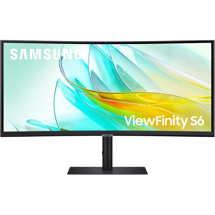 Monitor Profesional Ultraparonámico Curvo Samsung ViewFinity S6 S34C652UAU 34'/ UWQHD/ Multimedia/ Negro