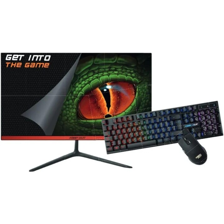 Monitor Keep Out XGM22KITV2 21.5" LED FullHD 75Hz + Teclado y Ratón Gaming RGB