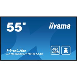 Tableau chevalet numérique Iiyama Prolite 139,7 cm (55") Led Wifi 500 Cd / M² 4k Ultra HD Noir Processeur intégré Android 1