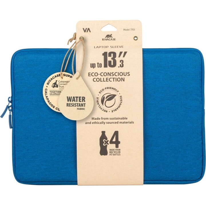 Rivacase 7703 Azul Celeste Eco Funda para Portátil 13,3-14