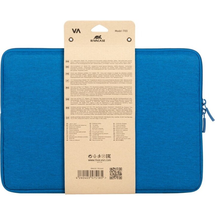 Rivacase 7703 Azul Celeste Eco Funda para Portátil 13,3-14