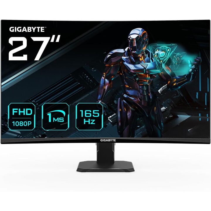 Gigabyte Gs27f Screen For Pc 68.6 Cm (27") 1920 X 1080 Pixels Full HD Black