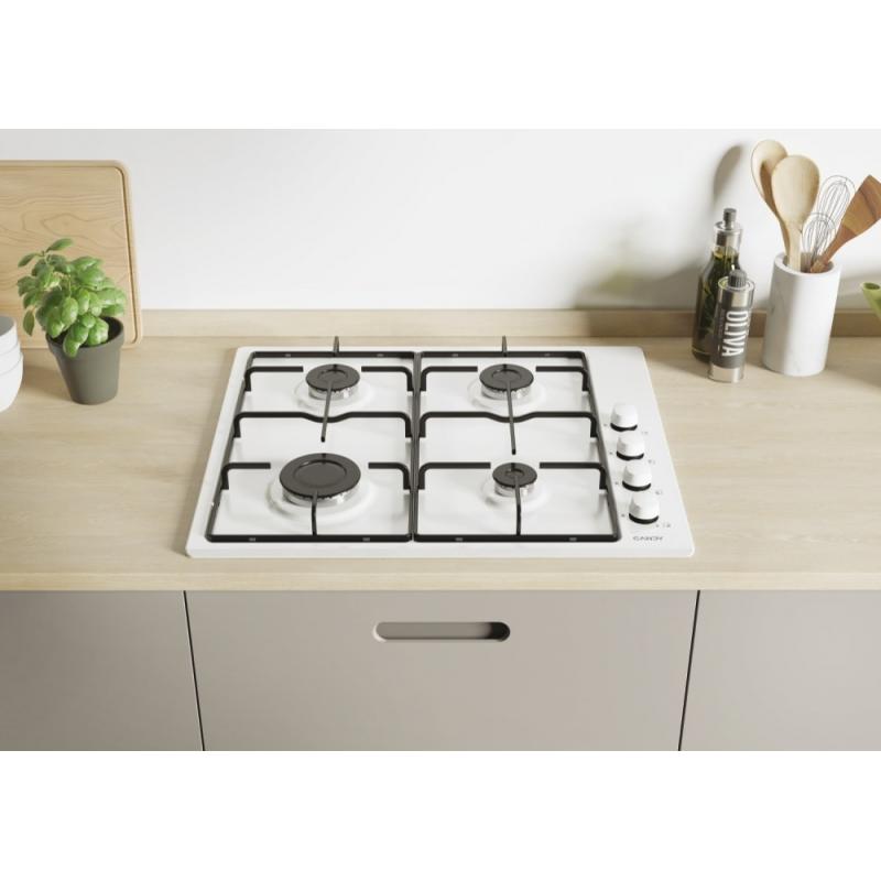 Candy Idea CHW6LWW Blanco Integrado 60 cm Encimera de gas 4 zona(s)