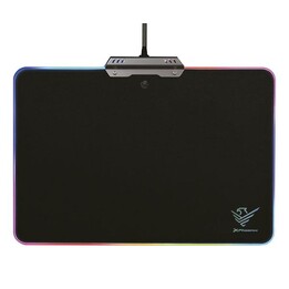 Tapis de souris de jeu LED RVB Phoenix Xpad, noir / USB / 10 modes d´éclairage / rigide / PHFACTOR-XPAD