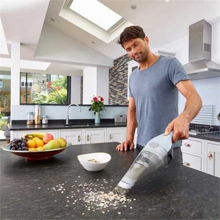 Aspirador de pó portátil Black & Decker NVC215W azul, cinza sem saco