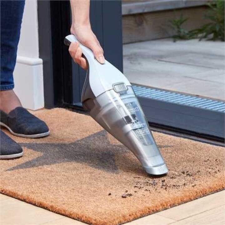 Aspirapolvere portatile Black & Decker NVC215W blu, grigio senza sacco
