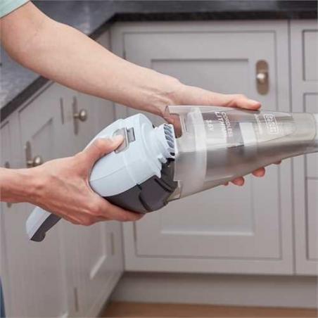 Black & Decker NVC215W aspiradora de mano Azul, Gris Sin bolsa