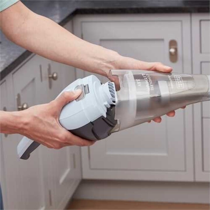 Aspirapolvere portatile Black & Decker NVC215W blu, grigio senza sacco