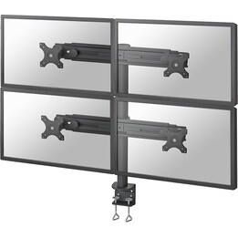 Neomounts FPMA-D700D4 Monitor ARM per 4 schermi, 19-30 pollici, 0-8 kg/schermo, nero