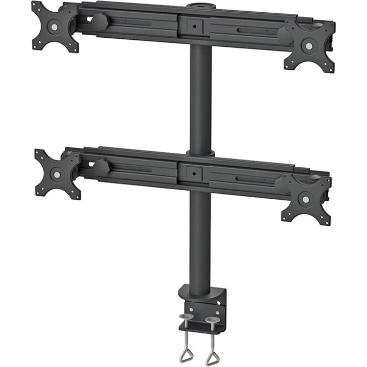 Neomounts FPMA-D700D4 Brazo de monitor para 4 pantallas, 19-30 pulgadas, 0-8 kg/pantalla, negro