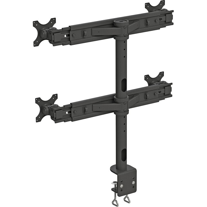 Neomounts FPMA-D700D4 Brazo de monitor para 4 pantallas, 19-30 pulgadas, 0-8 kg/pantalla, negro