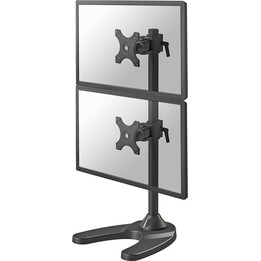 Neomounts FPMA-D700DDV Dual Monitor Stand, 10-27 Zoll, 0-6 kg/Bildschirm, vertikale Installation, Schwarz