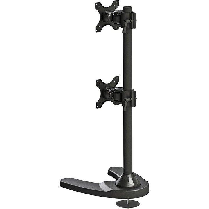 Neomounts FPMA-D700DDV Soporte para dos monitores, 10-27 pulgadas, 0-6 kg/pantalla, instalación vertical, negro