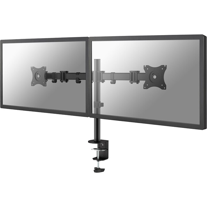 Neomounts NM-D135DBLACK Double moniteur bras, 10-27 pouces, 0-8 kg / écran, noir