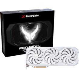 Tarjeta gráfica PowerColor 1A1-G00432900G Red Devil Spectral White AMD Radeon RX 9070 XT OC de 16 GB GDDR6