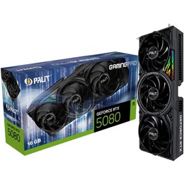 Tarjeta gráfica | PALIT | NVIDIA GeForce RTX 5080 | 16GB | GDDR7 | 256 bits | PCIE 5.0 16x | GPU 2295 MHz | Disipador de triple