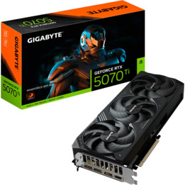 Graphics Card|GIGABYTE|NVIDIA GeForce RTX 5070 Ti|16 GB|GDDR7|256 bit|PCIE 5.0 16x|GPU 2452 MHz|Triple slot Fansink|1xHDMI|3xDis