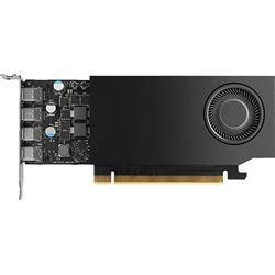 NVIDIA A400 4GB GDDR6 64-bit, Low Profile, PCIe 4.0 x8, Single slot, 4 x Mini DisplayPort 1.4a, 50W, LP bracket