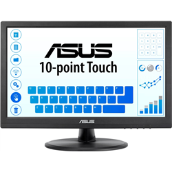 Asus VT168HR 15.6\" Monitor, HD WXGA, Vesa Mount Multi-touch, Black