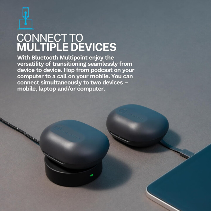 JLAB JBUDS Sport ANC 4 True Wireless Bluetooth Ear fones Case Case Graphite