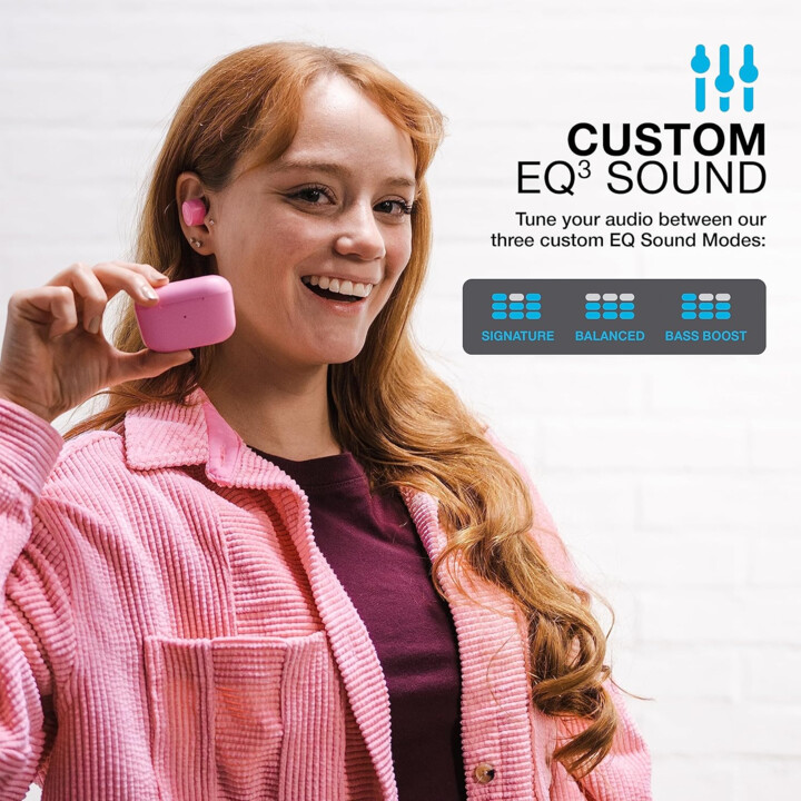 JLAB GO Air Pop - Aurices Bluetooth inalámbricos y estuche de carga, rosa
