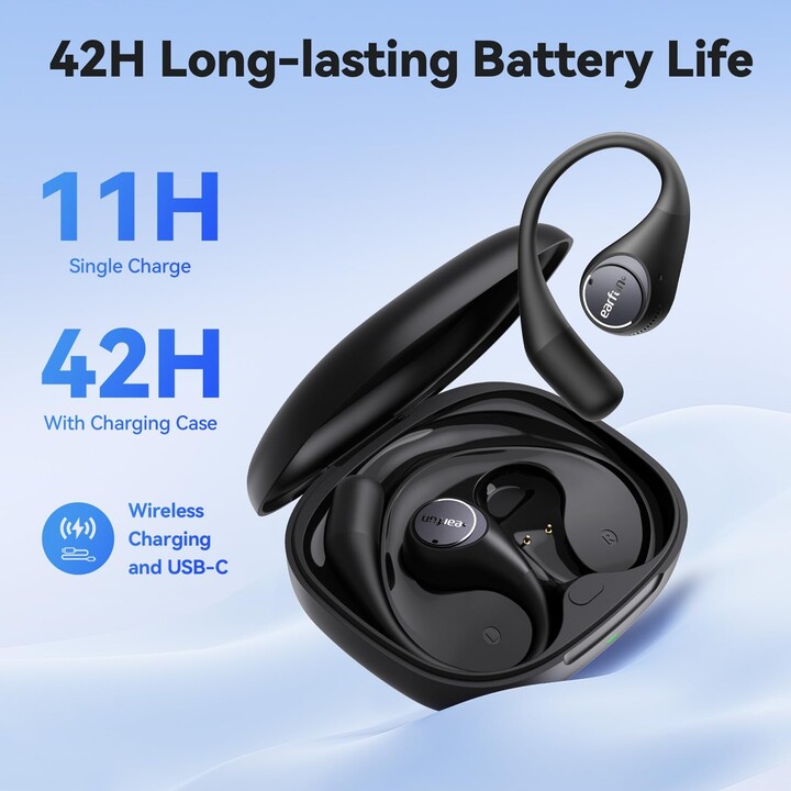 Earfun OpenJump TWS Schwarz – Bluetooth-Kopfhörer