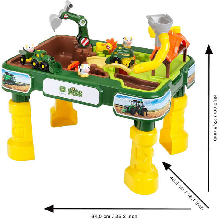 Theo Klein 3948 John Deere Farm Sand and Water Play Table