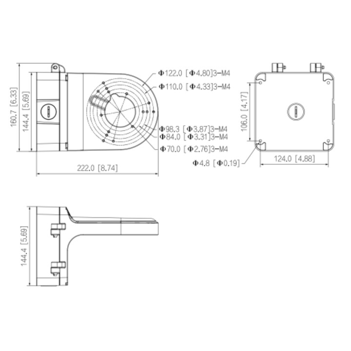 Câmeras de segurança e suportes Dahua Technology DH-PFB206W para residências