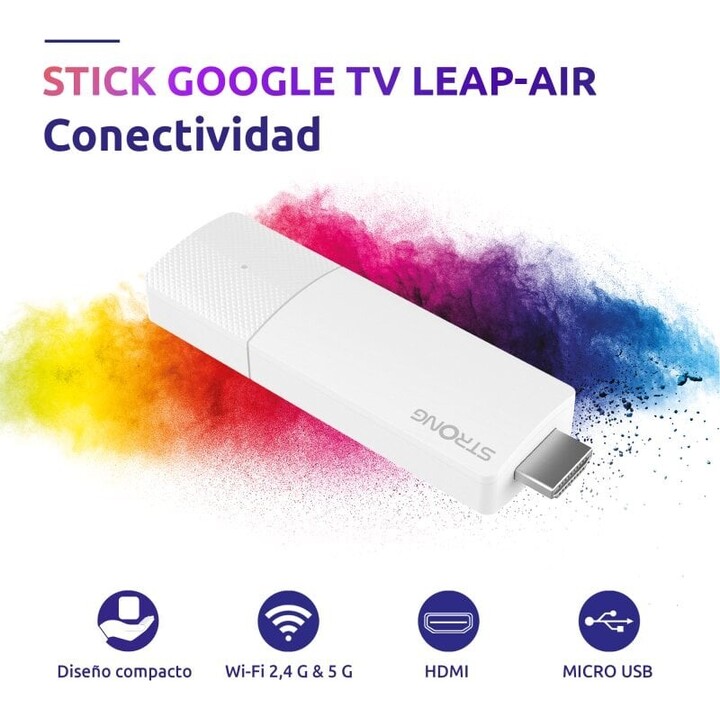 Adattatore USB per Smart Tv Strong Leap Air 4k Ultra Hd Android Bianco
