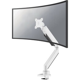 Neomounts nm-d775whiteplus braço de 10 a 49 polegadas, mola a gás, branco