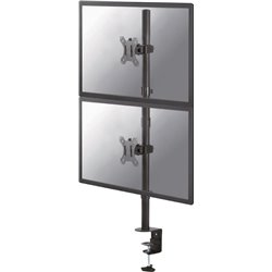 Neomounts FPMA-D550DVBLACK Brazo para dos monitores, 10-32 pulgadas, 0-6 kg/pantalla, instalación vertical, negro
