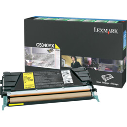 Lexmark original toner c534 c5340yx 7000 pages yellow