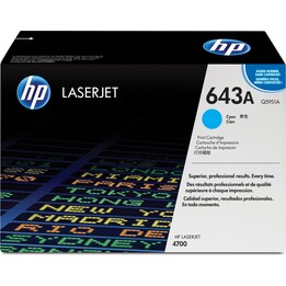 HP Tóner original Q5951A 643A 10,000 páginas Cyan