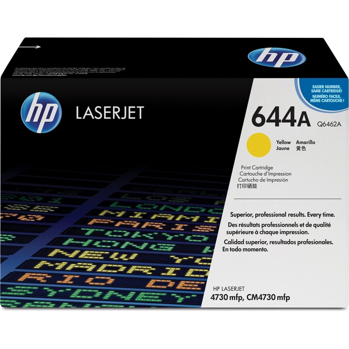 HP Tóner original Q6462a 644a 12,000 páginas amarillo