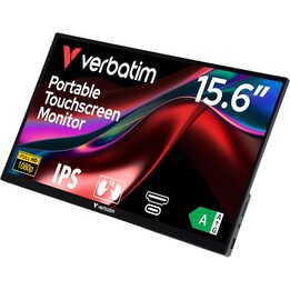 Verbatim PMT-15 Pantalla táctil 15.6 Monitor FHD Negro