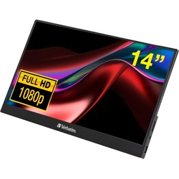 Verbatim PM-14 LCD 14" 1920 x 1080P Full HD Preto