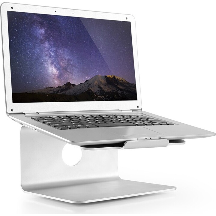 Stand de laptop NSLS050 Neomounts, 10-17 polegadas, máximo 5 kg, 360 ° Rotativo, Universal, Prata