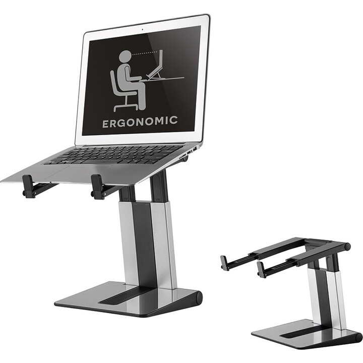 Neomounts NSLS200 suporte para portátil 10-17" ajustável dobrável compacto prateado