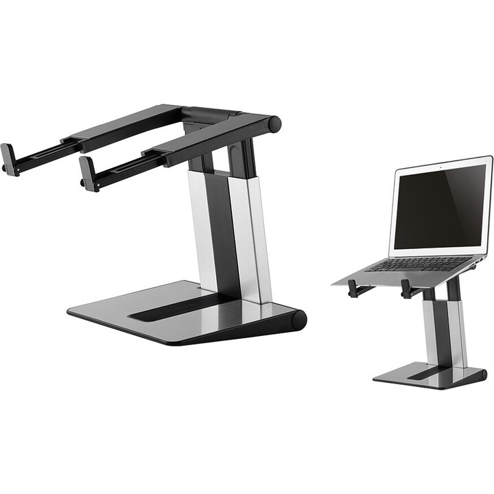 Neomounts NSLS200 suporte para portátil 10-17" ajustável dobrável compacto prateado