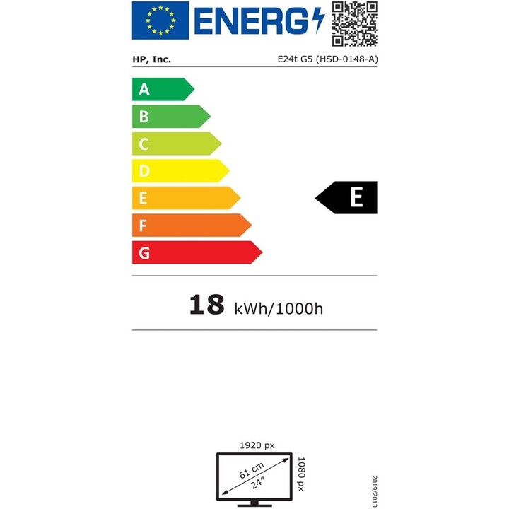 HP E24t G5 Monitor, 60,5 cm (23,8 Zoll), FHD, (1920 x 1080) Schwarz, Silber