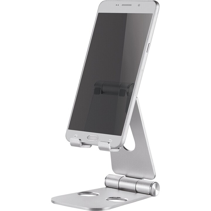 Neomounts DS10-160SL1 Phone Stand até 7 polegadas, dobrável, universal, prata
