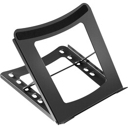 Neomounts NSLS075Black Laptop-Ständer, 10-16 Zoll, max. 5 kg, 5 Höhenpositionen, faltbar, kompakt, universell, schwarz