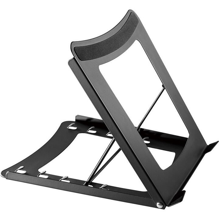 Neomounts NSLS075BLACK Laptop stand, 10-16 inch, max 5 kg, 5 height positions, foldable, compact, universal, black
